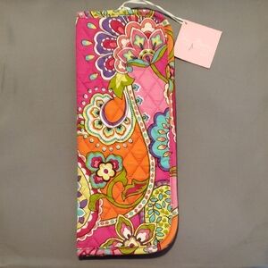 NEW Vera Bradley Pink and Orange Swirl Floral Curling & Iron Cover